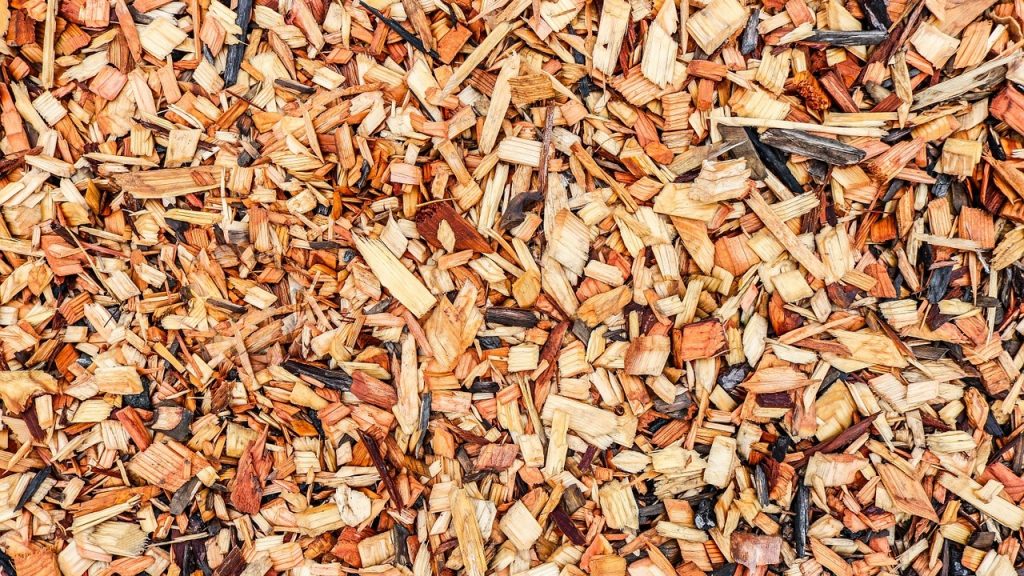 Rindenmulch-Lieferung